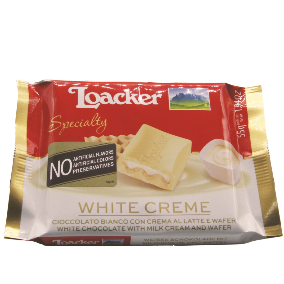 Loacker Chocolate Bar Specialty 55gx12 White Creme